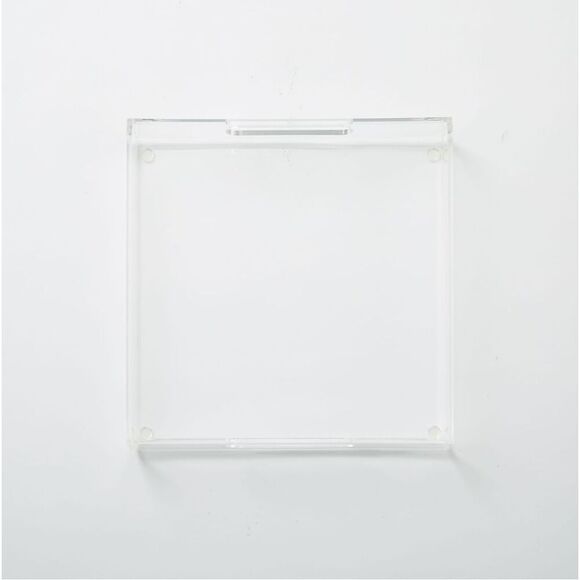 Brand New West Elm Clear Acrylic Tray - Square - Picture 4 of 4